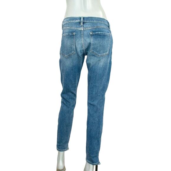 FRAME Denim Le Garcon Jeans ankle Zip Melbourne Blue Size 26 - Picture 2 of 12